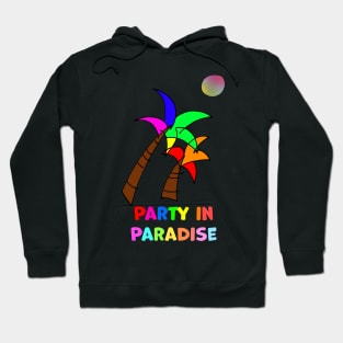 Party in Palm Tree Paradise Hoodie